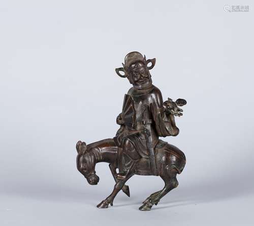 A Chinese Bronze Figure Decoration