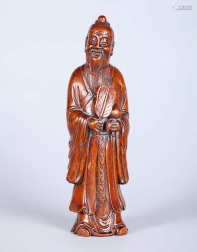 A Chinese Carved Agarwood Buddha