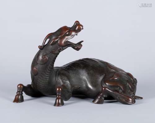 A Chinese Bronze Foo-Dog Decoration