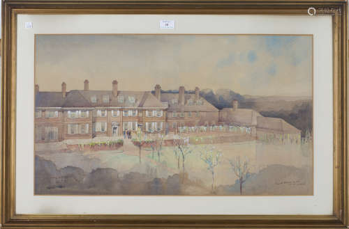 Cyril Arthur Farey - Architectural Elevation of a Building designed by Frank Chesterton,