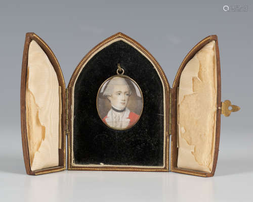 Circle of John Smart - 'Sir Alexander Murray of Balmanno' (Oval Miniature Portrait of a Gentleman in