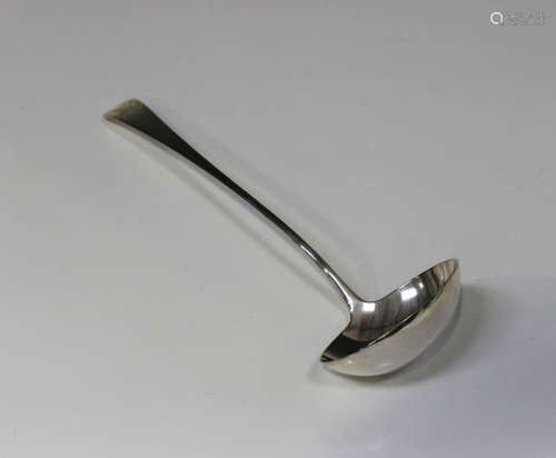 A George III silver Old English pattern soup ladle, Newcastle 1810 by Dorothy Langlands, length 31.