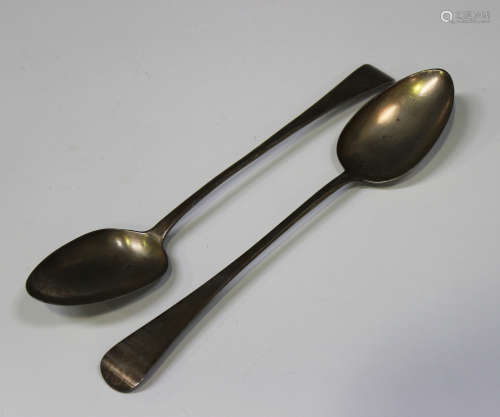 A George III silver Old English pattern serving spoon, Exeter 1799 by Joseph Hicks, length 30.5cm,