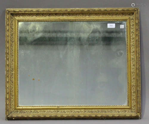 An early 20th century gilt composition rectangular wall mirror, 56cm x 68cm.Buyer’s Premium 29.4% (