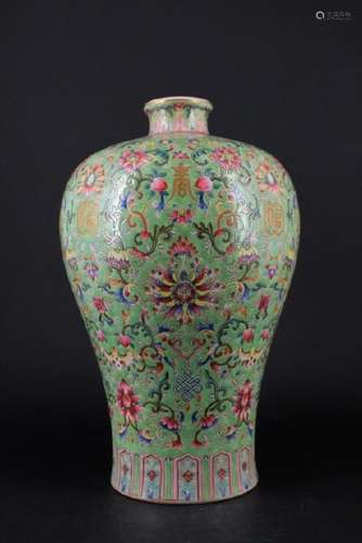 Chinese Qing Porcelain Famille Rose Vase