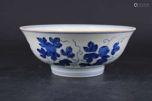 Chinese Ming Porcelain Blue&White Bowl