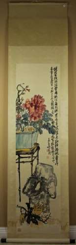 Chinese Hand Painted Scrolled Painting