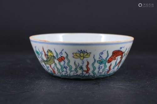 Chinese Ming Porcelain DouCai Bowl