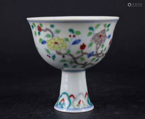 Ming Porcelain DouCai Cup