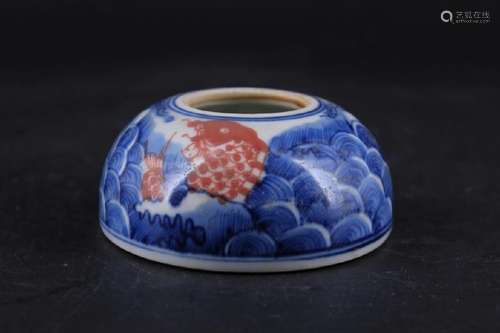 Chinese Qing Porcelain Blue&White Brush Pot