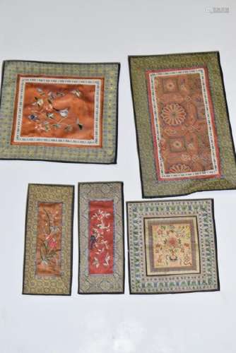 Group of Chinese Embroideries