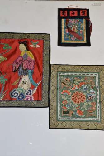 Group of Chinese Embroideries