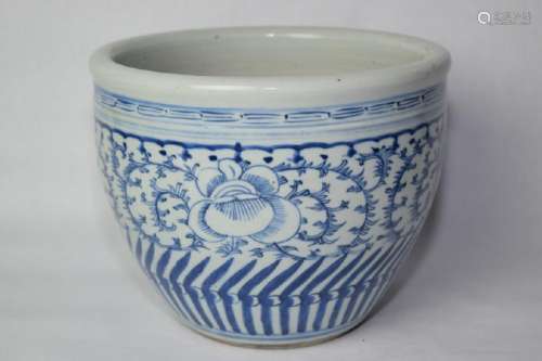 19th C. Chinese Blue and White Table Top Jardinier