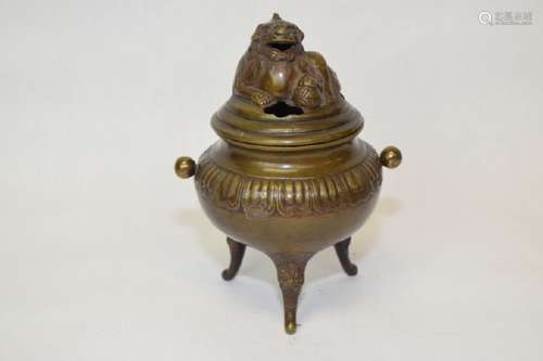 19th C. Japanese Bronze Incense Buner