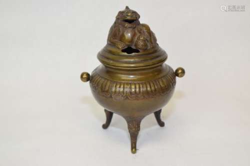 19th C. Japanese Bronze Incense Buner