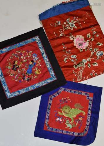 Group of Chinese Embroideries