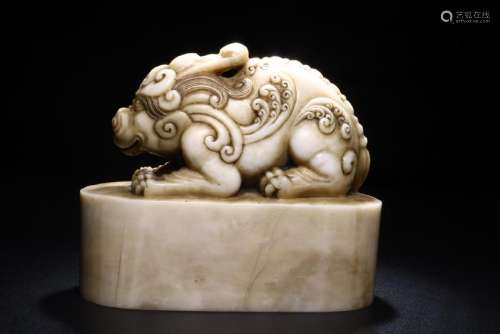 Fulong Shoushan Stone Mythical Beast