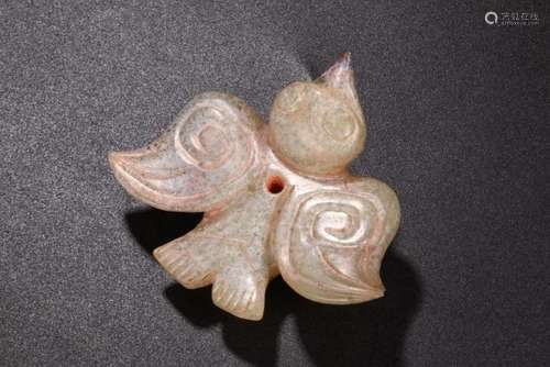 Carved Archaic Jade Bird