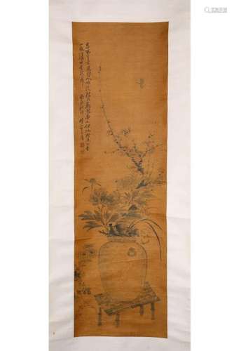 Calligraphy And Plant Painting, Li Fangying