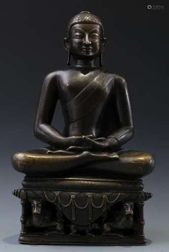 Copper Alloy Figure Of Sakyamuni