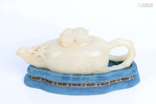 A Chinese Carved Jade Water Pot