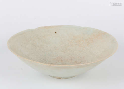 A Chinese White Glazed Porcelain Bowl