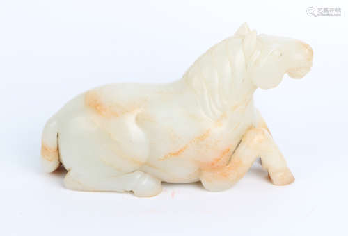  A Chinese Carved Jade Horse