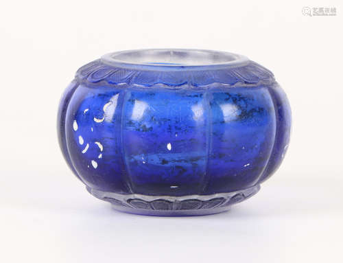 A Chinese Peking Glass Water Pot