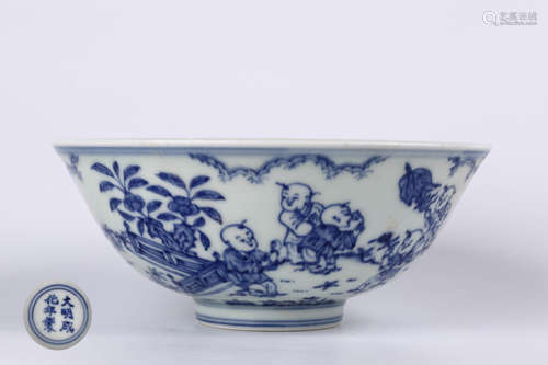 A Chinese Blue and White Porcelain Bowl