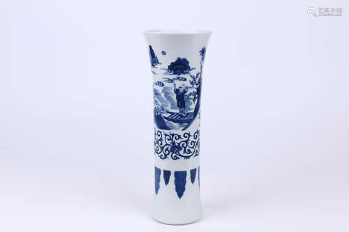 A Chinese Blue and White Porcelain Vase