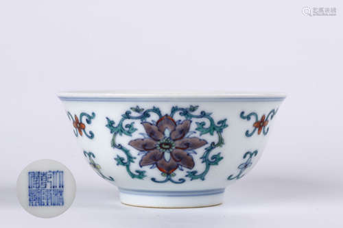 A Chinese Dou-Cai Porcelain Bowl