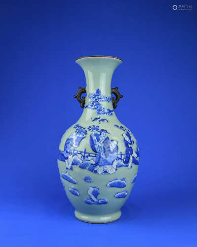 A Chinese Celadon Porcelain Vase