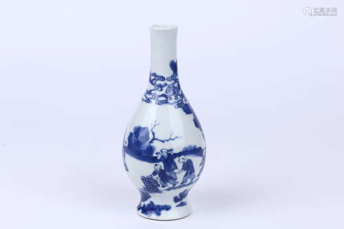 A Chinese Blue and White Porcelain Vase