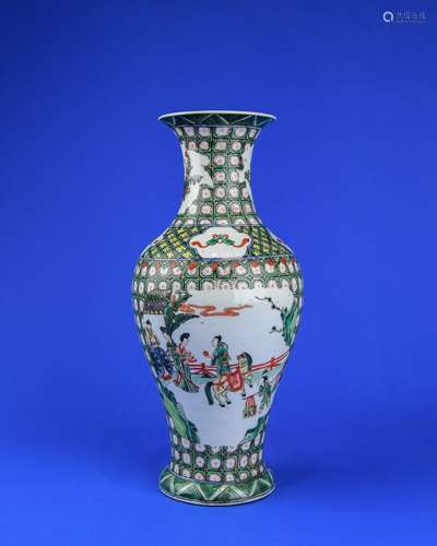 A Chinese Wu-Cai Porcelain Vase