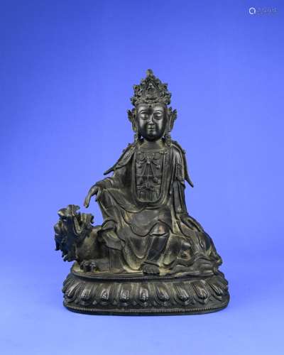 A Chinese Gilt Bronze Buddha