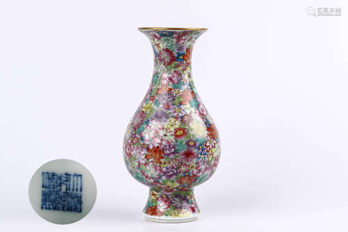 A Chinese Famille-Rose Porcelain Vase