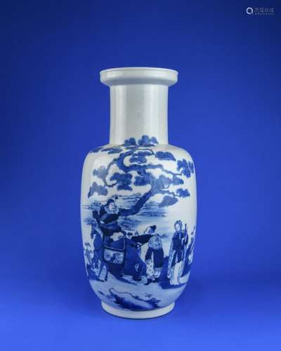 A Chinese Blue and White Porcelain Vase