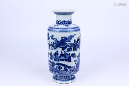 A Chinese Blue and White Porcelain Vase