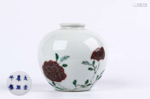 A Chinese Iron-Red Porcelain Jar