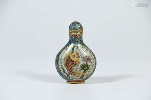 A Chinese Cloisonné Snuff bottle