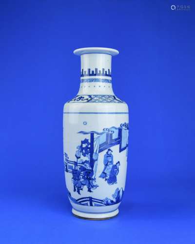 A Chinese Blue and White Porcelain Vase