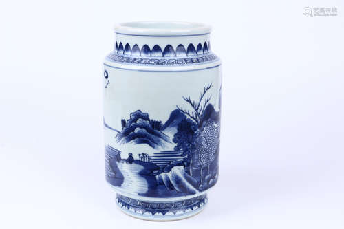 A Chinese Blue and White Porcelain Jar