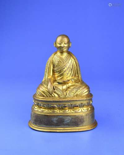 A Chinese Gilt Bronze Buddha