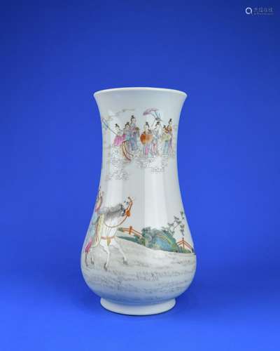 A Chinese Famille-Rose Porcelain Vase