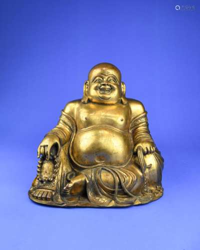 A Chinese Gilt Bronze Buddha