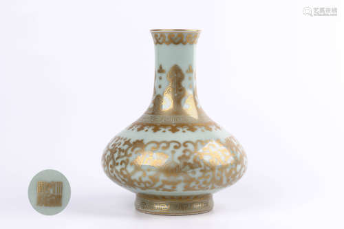 A Chinese Celadon Porcelain Vase