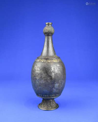 A Chinese Gilt Silver Vase