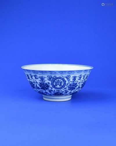 A Chinese Blue and White Porcelain Bowl