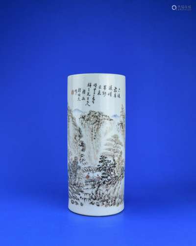 A Chinese Famille-Rose Porcelain Vase