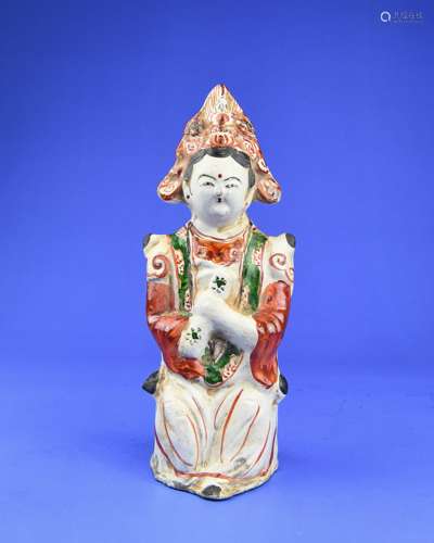 A Chinese Enamel Porcelain Figure